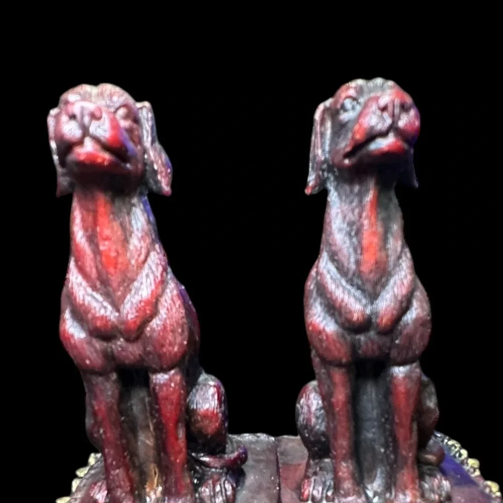 Retriever Book Ends Carved Pair 